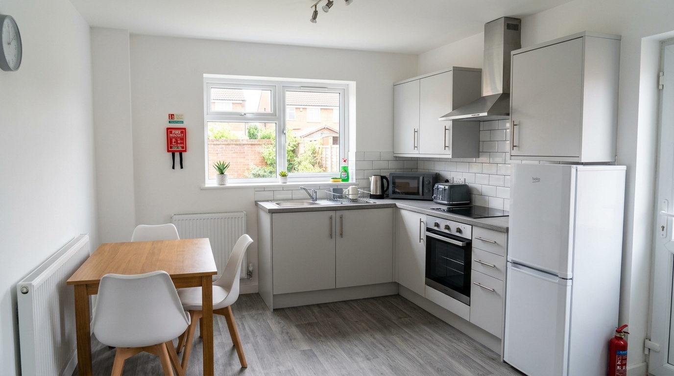 Communal kitchen accommodation