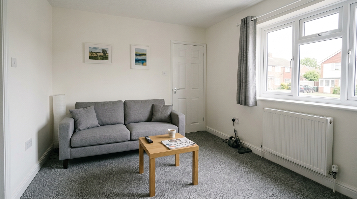 Communal living room accommodation